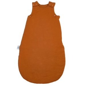 Śpiworek dla dziecka do spania muślinowy | 0-12 mc | 1.5 TOG | cynamonowy