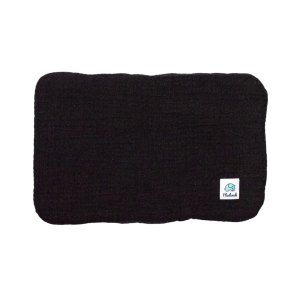 Poduszka muślinowa czarna | GOTS | 20x30 cm