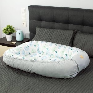 Kokon dla niemowlaka XXL Nature szary