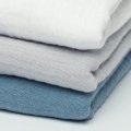 pieluszka biała szara jeans komplet 3 szt