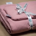 Komplet pościeli z bawełny organicznej w kolorze pudrowego różu
