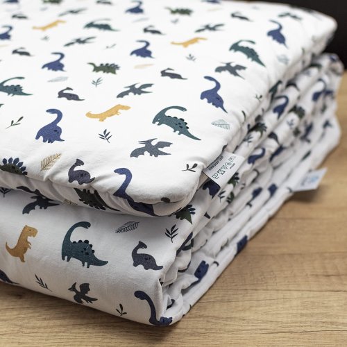 Pościel dziecięca bawełniana 100x135 Happy Dino