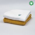Pieluszki muślinowe dwupak GOTS 50x50 biały - musztardowy