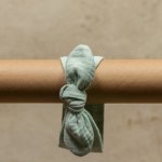 Opaska muślinowa miętowa dla dziewczynki z bawełny organicznej | 3-9 mc |