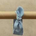 Opaska pin up muślinowa GOTS 0-3 mc baby blue błękitny