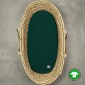 Prześcieradło muślinowe do gondoli 100% bawełna z GOTS 40x80 cm butelkowa zieleń