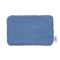 poduszka lniana dla niemowlaka 20x30 niebieska jeans