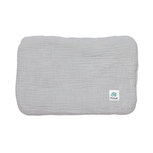 Poduszka muślinowa z bawełny organicznej 20x30 szary