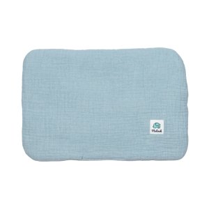 Poduszka muślinowa dziecięca | GOTS | 20x30 cm | baby blue