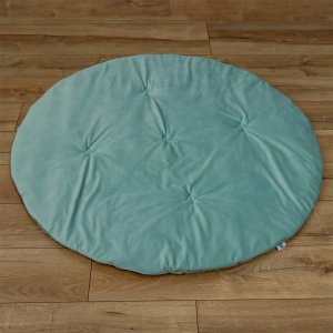 Mata na podłogę dla dzieci okrągła VELVET 120 cm miętowa