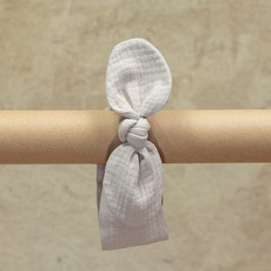 Opaska na głowę dla niemowlaka muślinowa | 0-3 mc | natural