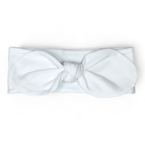 Opaska pin-up niemowlęca jersey | 0-3 mc | biała