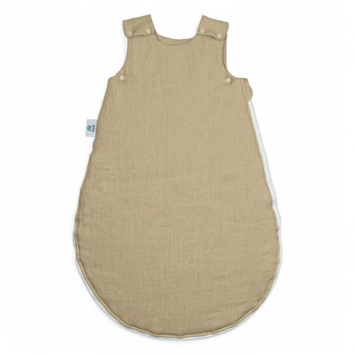 Śpiworek lniany dla niemowlaka | 0-6 mc | 1.5 TOG | beżowy