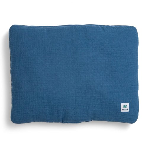 Poduszka muślinowa 30x40 z bawełny organicznej GOTS jeans