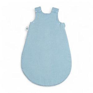 Muślinowy śpiworek dla noworodka | 0-6 mc | 1.5 TOG | baby blue
