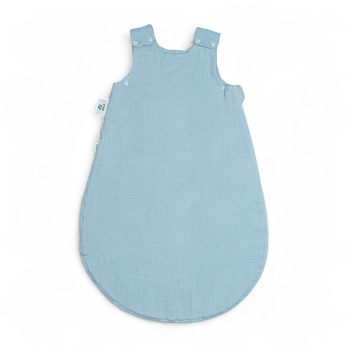 Muślinowy śpiworek dla noworodka | 0-6 mc | 1.5 TOG | baby blue