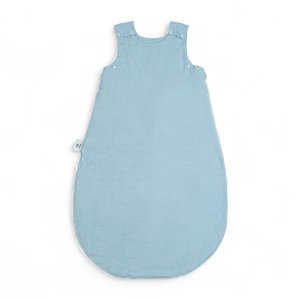 Śpiworek niemowlęcy letni muślinowy | 0-12 mc | 1.0 TOG | błękitny baby blue