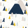 wzór z serii mountain adventure czyli góry lasy drzewa i przygoda