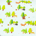 wzór Forest Friends Blue 60x70 granatowy