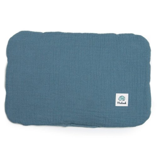 Poduszka niemowlęca muślinowa GOTS 20x30 jeans