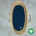 Bawełniane prześcieradło do kosza mojżesza i gondoli 40x80cm granatowe GOTS