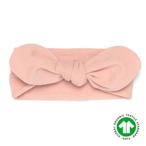 Opaska niemowlęca pin up jersey | GOTS | 0-3 mc | różowa