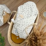 Rożek niemowlęcy bambusowy z poduszką Pure Botanic